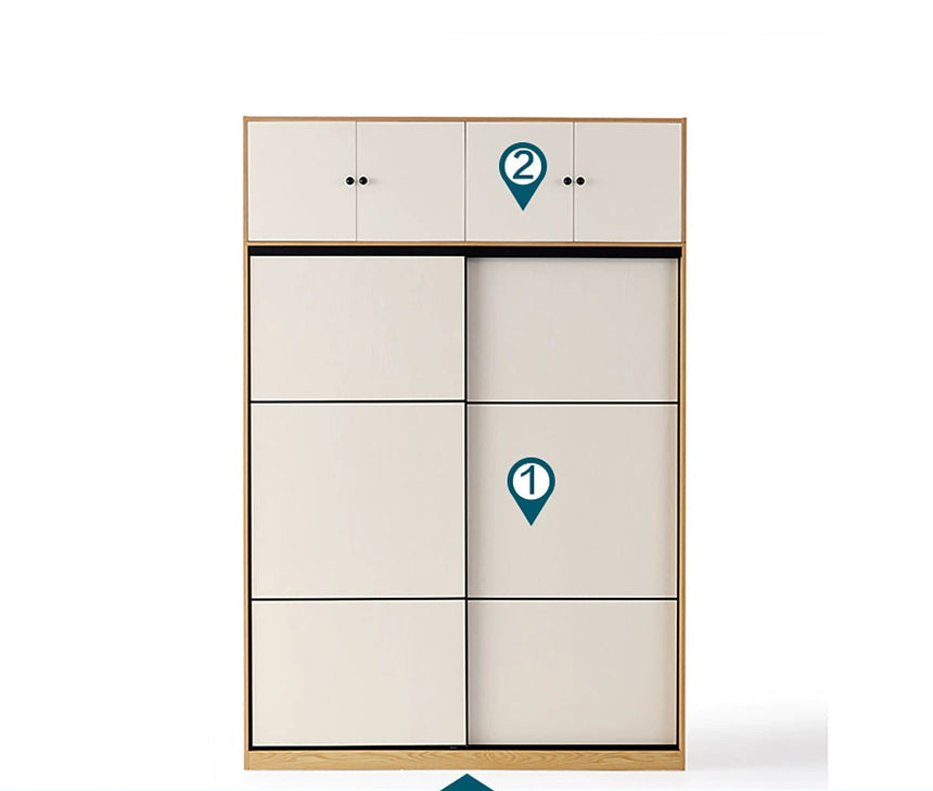 LINSYKIDS Japanese Style Sliding Door Wardrobe from LINSY KIDS