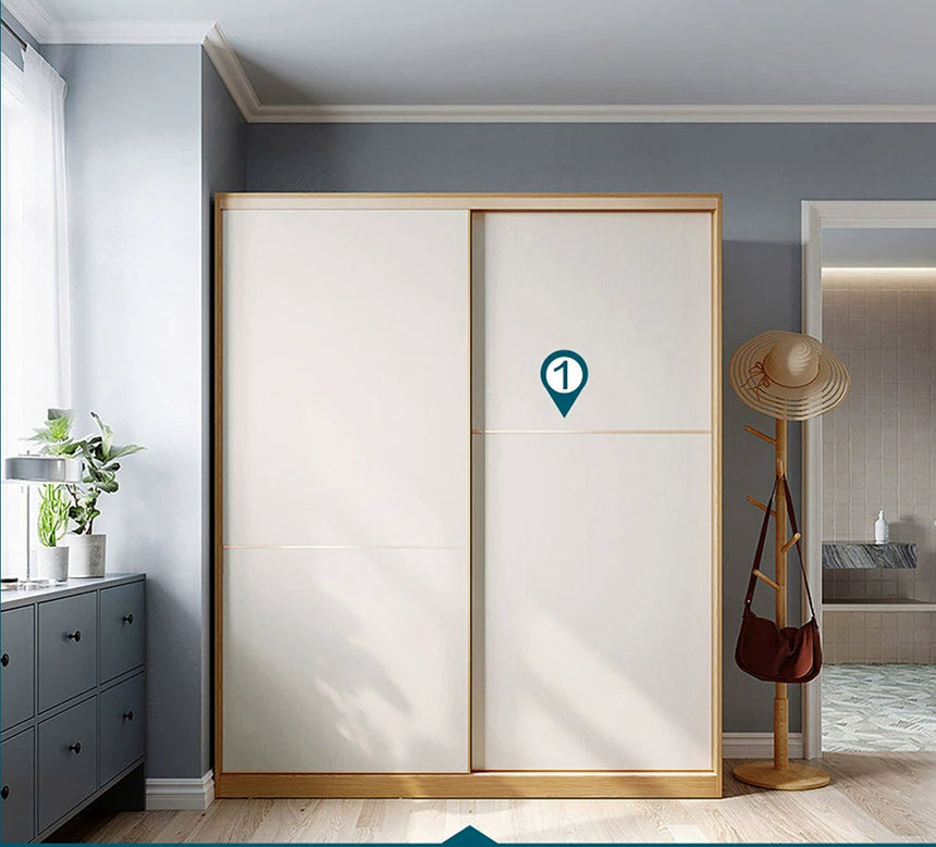 LINSYKIDS Japanese Style Sliding Door Wardrobe from LINSY KIDS
