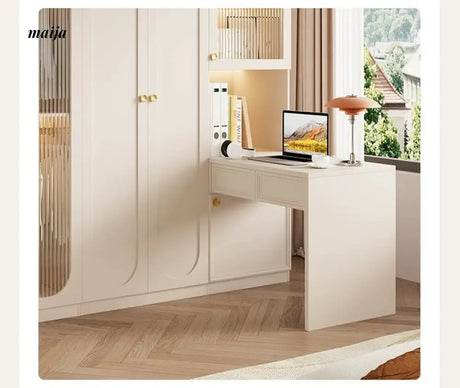 MEIHOUSE French Cream Wardrobe Modern Bedroom Storage Cabinet from MEIHOUSE