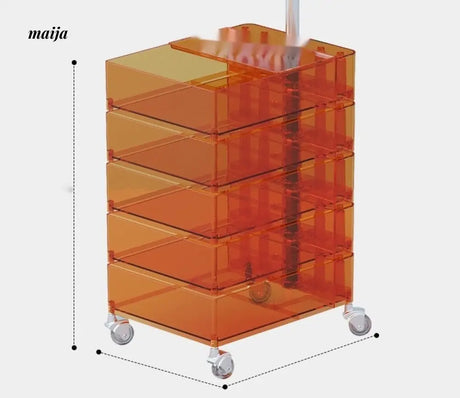 LOWERLEFT Rotating Acrylic Bedside Table from Lower Left