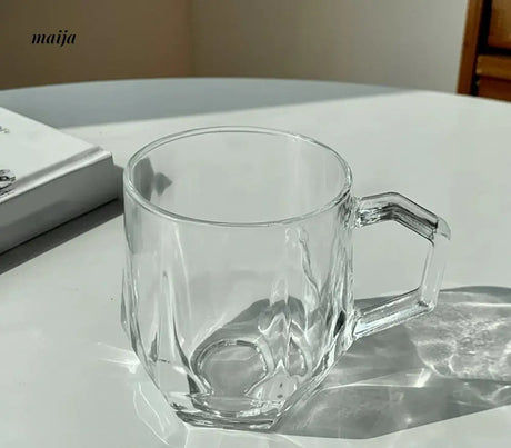 BANKE Diamond Hexagonal Transparent Coffee Glass Cup from BANKE