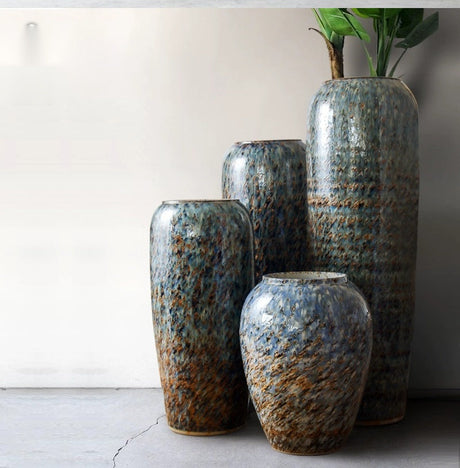 JOTO Retro Floor Ceramics Chinese Style Living Room Decor from JOTO