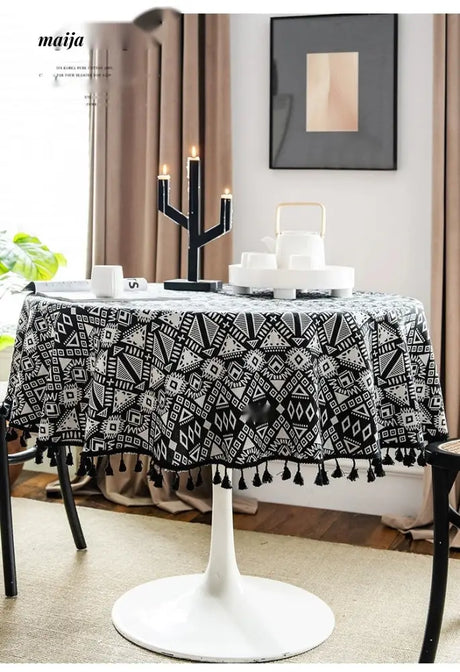 MAN YUE HOME Retro Tablecloth for American and Japanese Inspired Spaces from MAN YUE HOME
