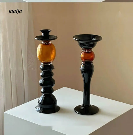 GUIFOU Antique Glass Candle Holder from GUIFOU