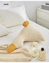 MAN YUE HOME Duck-Themed Cartoon Sofa Pillow for Bed Use from MAN YUE HOME