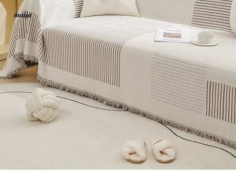 MAN YUE HOME Nordic Living Room Sofa Towel with Full Cover Design from MAN YUE HOME