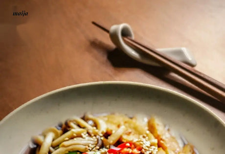 JOTO Japanese Round Plate Creative Retro Tableware from JOTO
