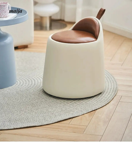 LOWERLEFT Leather Dressing Table Stool from HOBBYTREE
