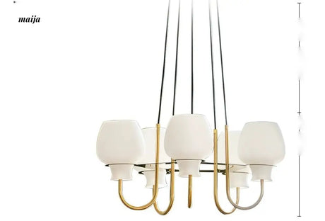 LYNN Japanese Glossy Retro Ceiling Lamp from Lynn's Lamp