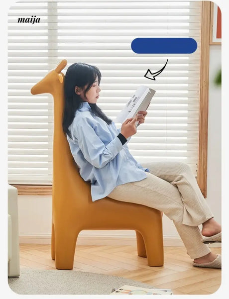 LOWERLEFT Giraffe Kids Shoe Stool from Lower Left