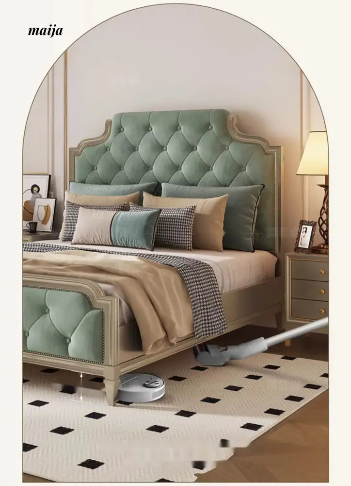JANE FINA Vanxing Gold Velvet Bed from JANE FINA