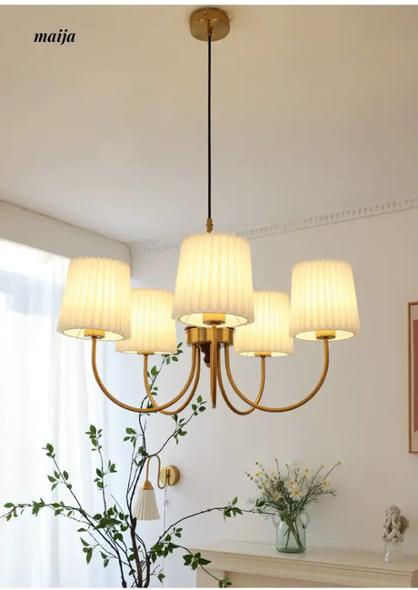 NANCY French Retro Chandelier Modern Bedroom Lamp from NANCY