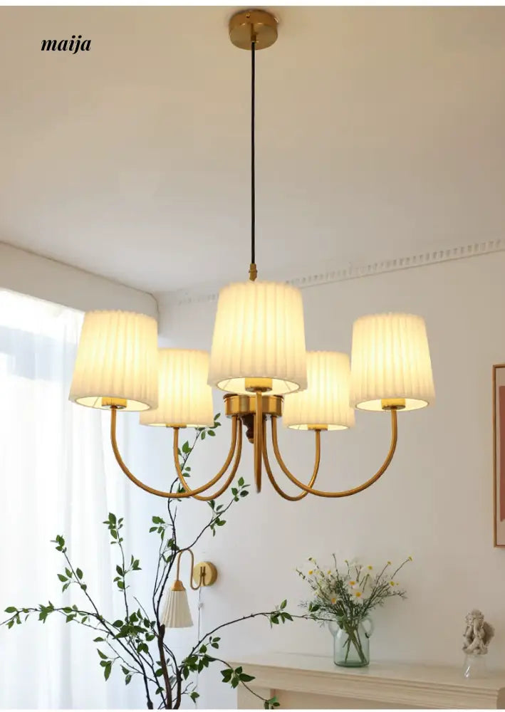 NANCY French Retro Chandelier Modern Bedroom Lamp from NANCY