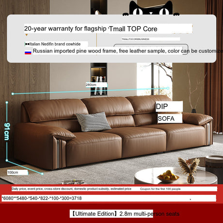 DIPU Kody Modern Retro Leather Sofa from DIPU