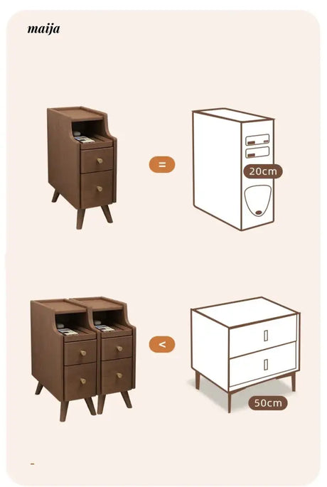 FUYUKI Tulsa Bedside Table from KENZAKI