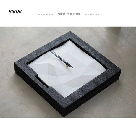 Minimalist Square Wall Clock from maija