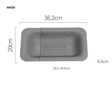 LIVETAI Adjustable Folding Plastic Basin Drain Basket from maija