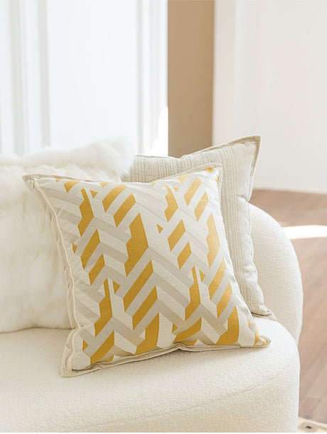 MISTYWOOD Yellow Pillow with True Fox Wool Cover from MISTYWOOD