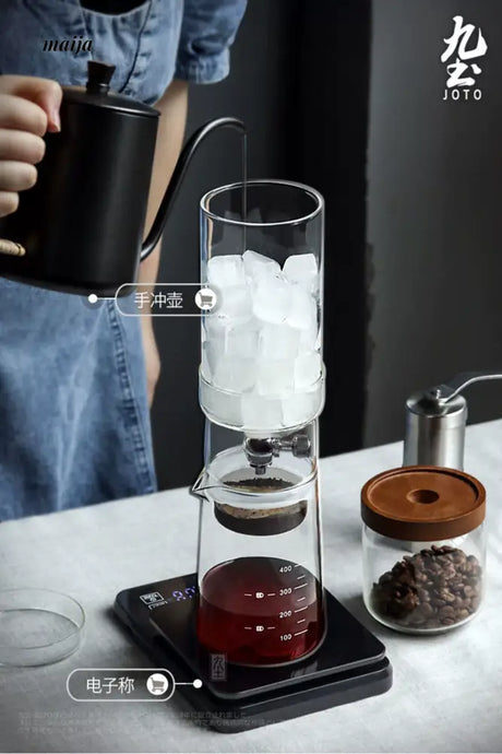 JOTO Ice Drop Coffee Pot Dripping Glass Coffee Set from JOTO