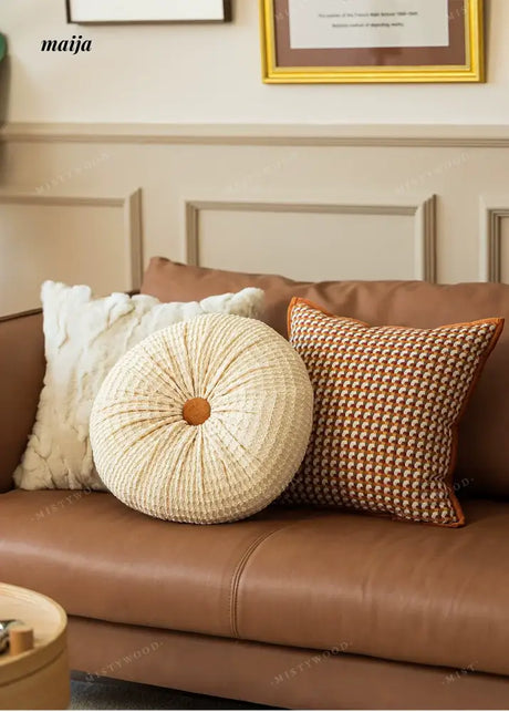 MISTYWOOD Retro Orange Pillow for Bed from MISTYWOOD