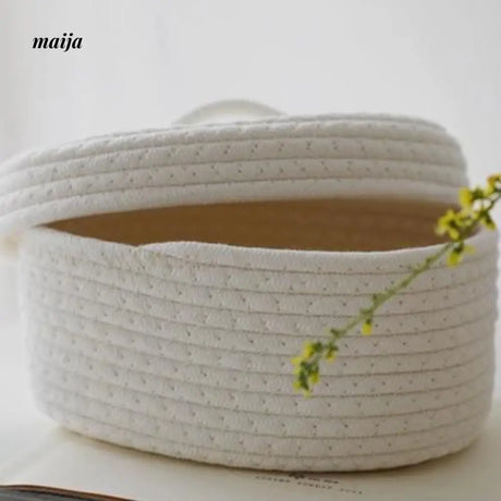 MUYE Woven Storage Box with Cover from MUYE