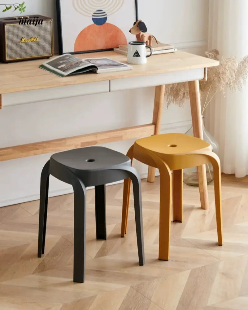 (Set of 2) Kramer Plastic Dining Stool