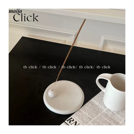 CLICK White Ceramic Incense Tray Nordic Design from CLICK