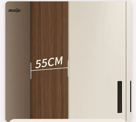 MEIHOUSE Cream Bedroom Modern One Door Large Storage Wardrobe from MEIHOUSE