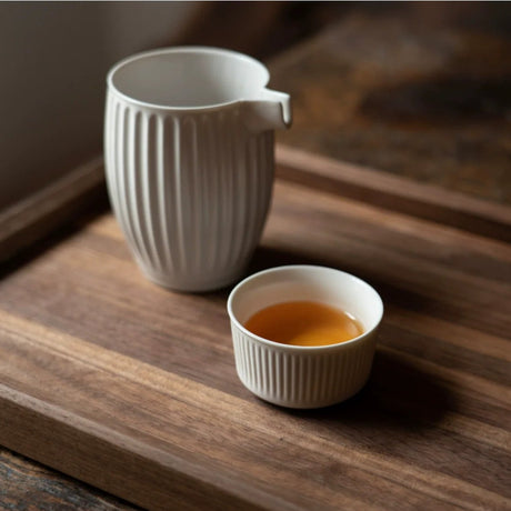 MUMO Mia White Porcelain Ceramic Tea Cup from MUMO
