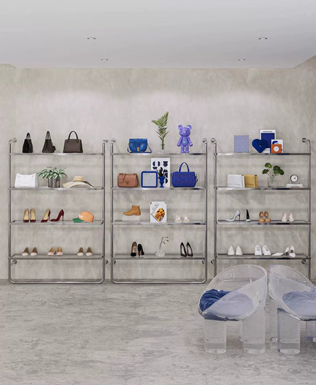 SM Vivian Stainless Steel Shoes and Clothing Stand from SM
