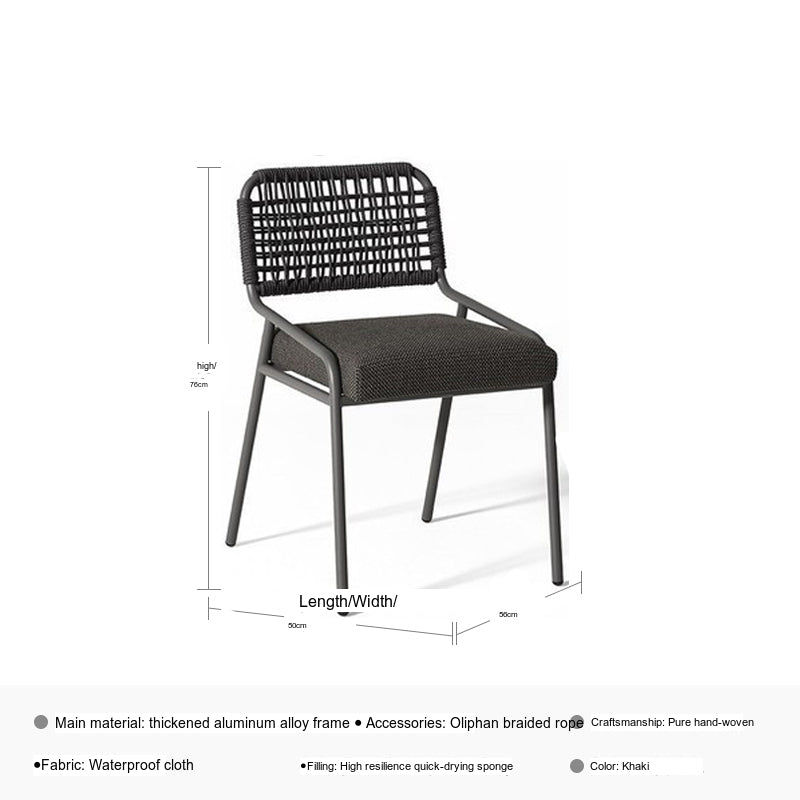 DIME GARDEN Viridian Sleek Luxury Outdoor Dining Set from DIME GARDEN
