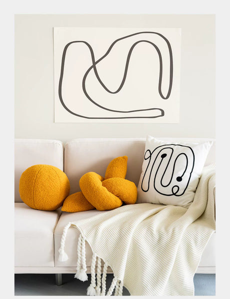 MISTYWOOD Knitted Pilsan Play Car Line Pillow from MISTYWOOD