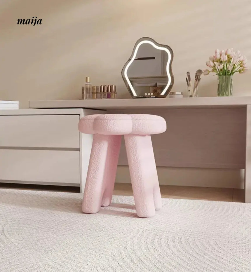 White Flower Dressing Stool from Kaiyashi