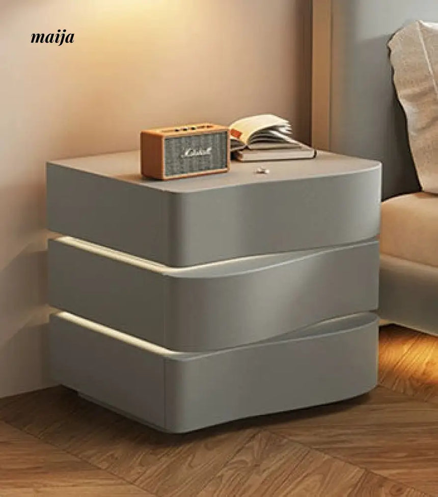 Maddie Solid Wood Bedside Table from maija