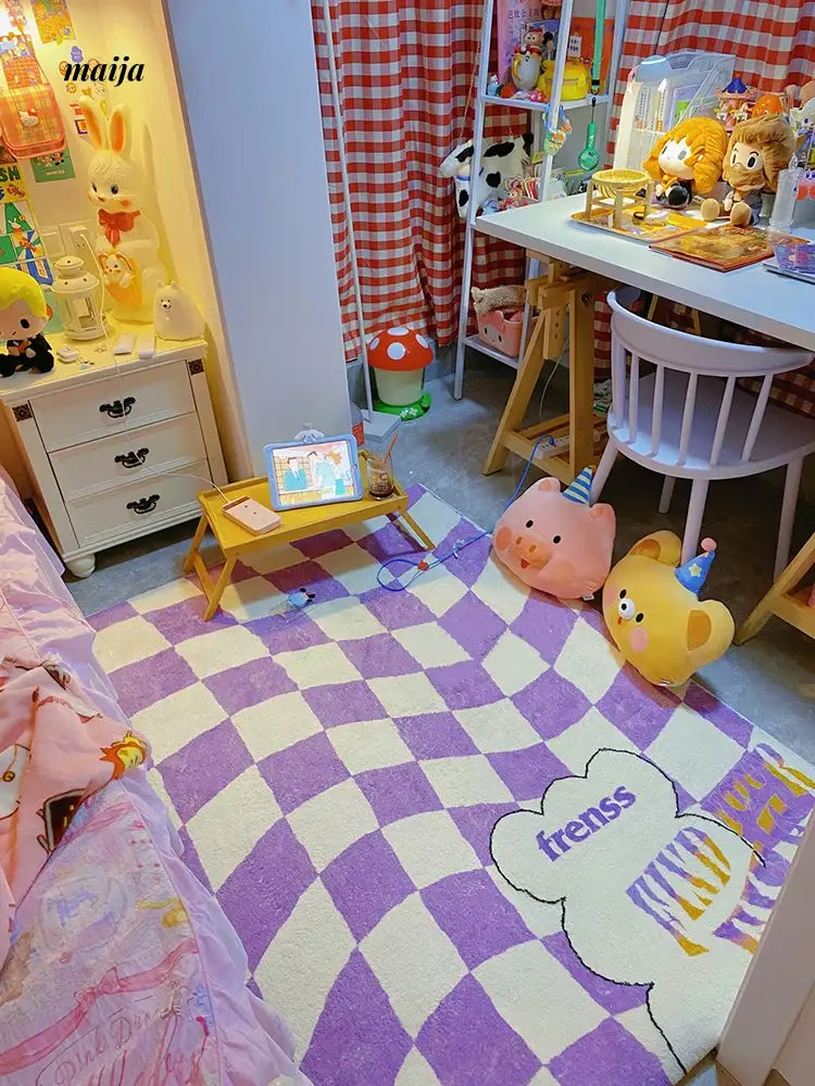 TIPTOE Fun Checkered Rug from TIPTOE