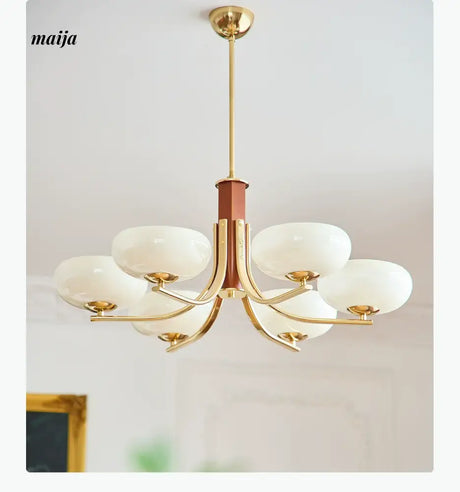 NANCY Solid Wood All-Copper Cream Wind Bedroom Lamp from NANCY