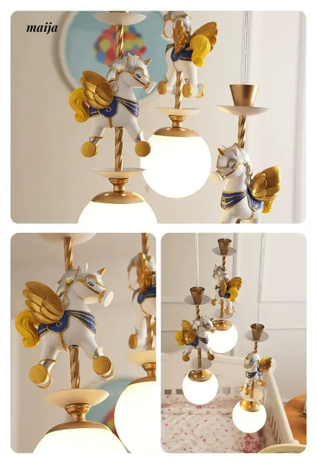 QXWD Circus Cartoon Ceiling Lamp Children's Room from QXWD