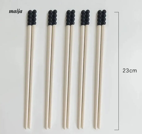 LIVETAI Light Luxury Sugar Gourd Alloy Chopstick Set from maija