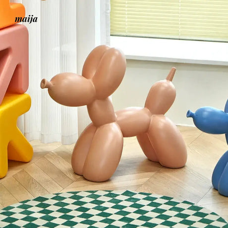 LAZYSPACE Violet Balloon Dog Stool from LAZYSPACE