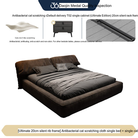 FASATI Oliver Luxurious Nordic Bed Cream  Double Bed from FASATI
