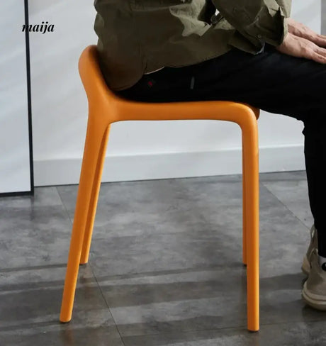 (Set of 2) Low Backrest Pastel Colour Dining Chair from Yishengtao