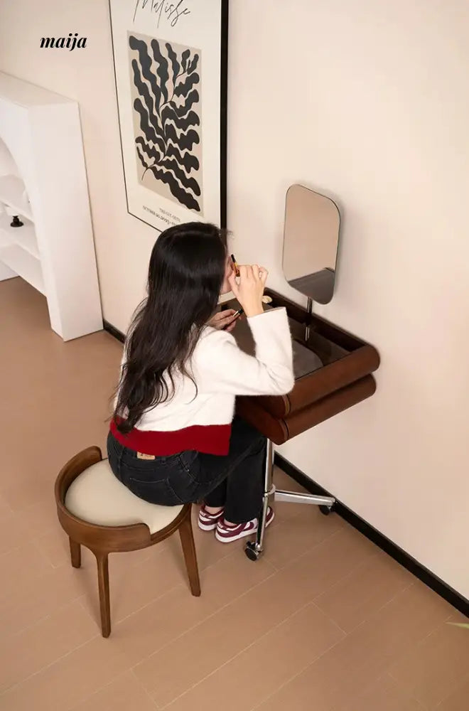 Retro Solid Wood Dressing Table from maija