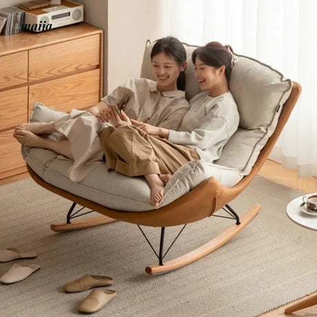 GENJI Eggshell Rocking Chair from GENJI