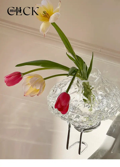 CLICK Glacier Glass Vase Large Space Decor from CLICK