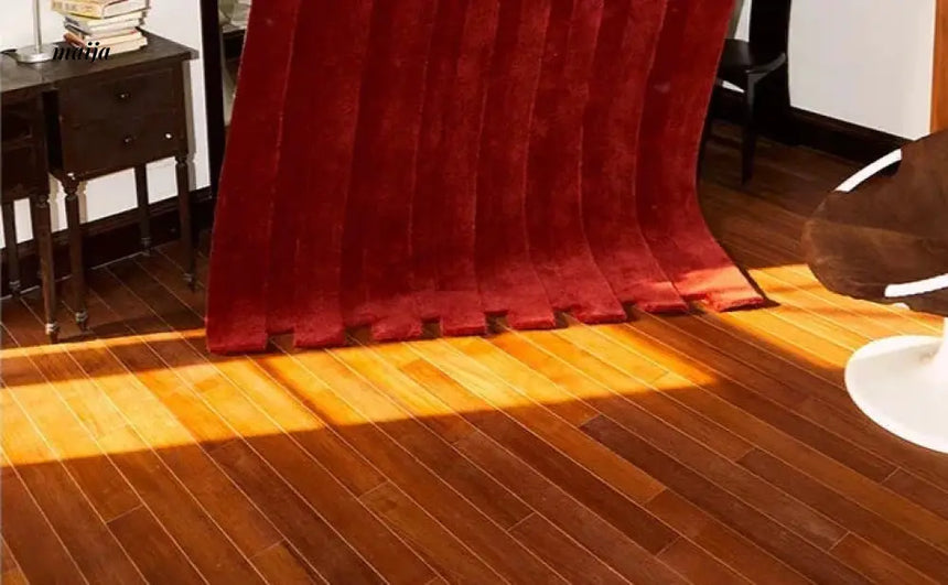 UNDERLAND Red Retro Handmade Rug from UNDERLAND