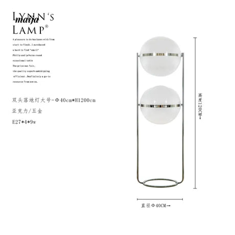 LYNN Nordic Ball Floor Lantern from Lynn's Lamp
