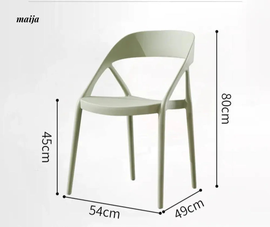 (Set of 2) Haines Plastic Dining Chair
