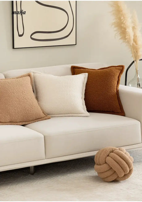 MISTYWOOD Milk Tea Pillow with Floral Pillowcase from MISTYWOOD