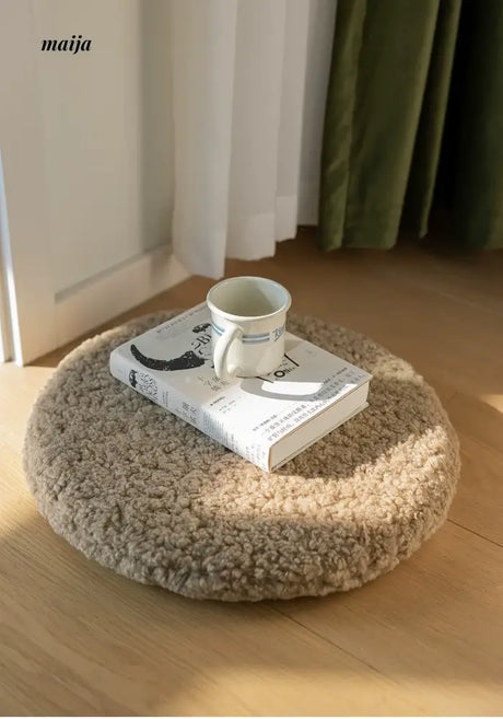MISTYWOOD Round Plush Alpaca Pillow from MISTYWOOD