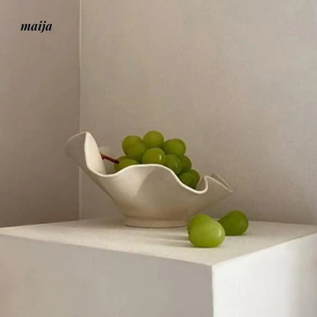 MUYE Wavy Cream Fruit Bowl from MUYE